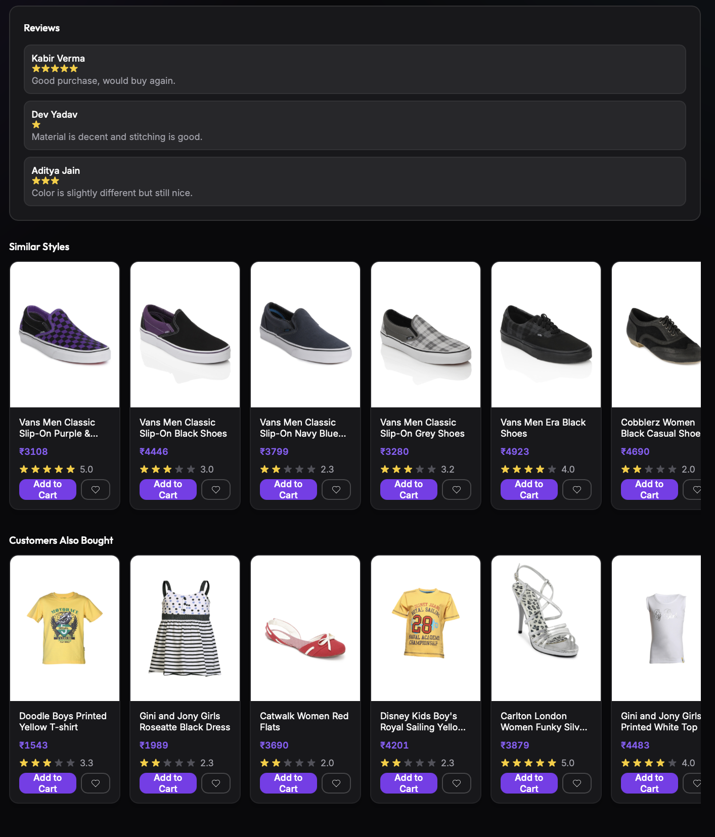 Recommendation Types